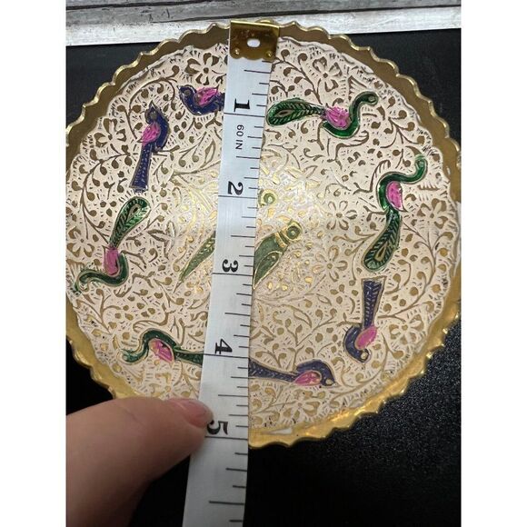 Two Brass Indian Ritual Bowls - Picture 8 of 8